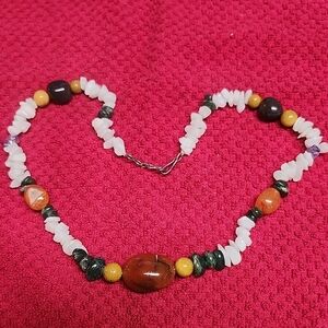 Multicolor Stone Beaded Necklace